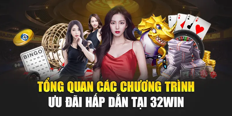Tổng quan các chương trình ưu đãi hấp dẫn tại 32WIN